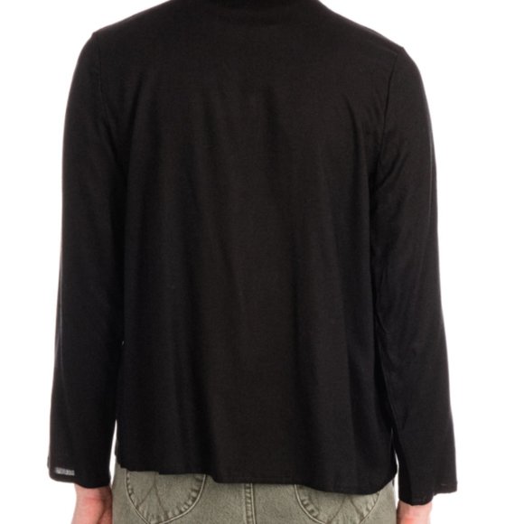 DOUBLE TIE BLOUSE IN BLACK (L) - Picture 5 of 5